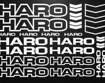 Haro Decals Stickers Set: Vinyl Graphics for Bike Frame