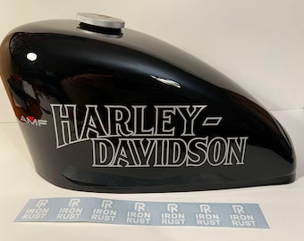 Harley-Davidson AMF タンクエンブレム 左右セット Harley Davidson Flame Fuel Tank Stickers Decals Emblems Set - Etsy