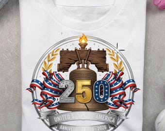 250-jähriges Jubiläum der USA Shirt, Buntwäsche, Liberty Bell Design