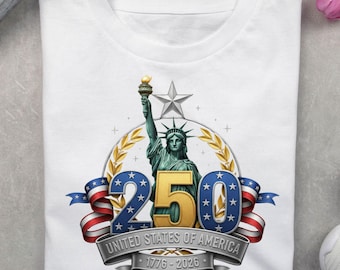 USA Semiquincentennial T-Shirt, Patriotic Eagle Liberty Bell Tee, 1776-2026