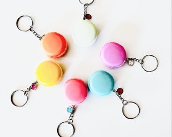 Macaron Keychain Container- Pill case 6 color available