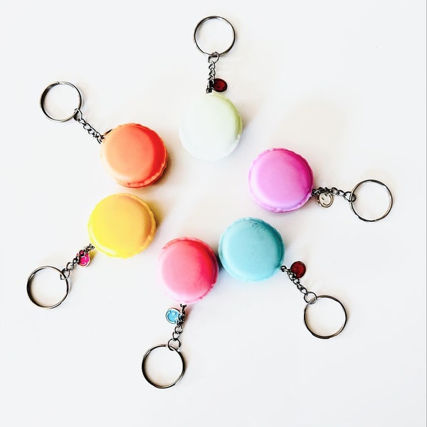 Macaron Keychain Container- Pill case 6 color available