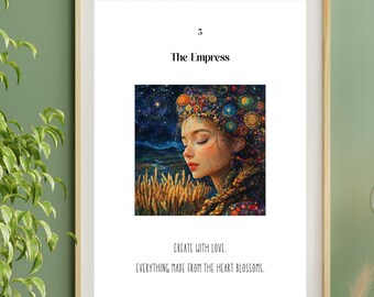 The Empress Tarot Card Print | Feminine Spiritual Art (Digital Download)