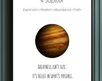 Jupiter Planet Print | Astrology Tarot Wall Art (Digital Download)