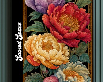 Floral Art Print | Feminine Sacred Space Decor (Digital Download)