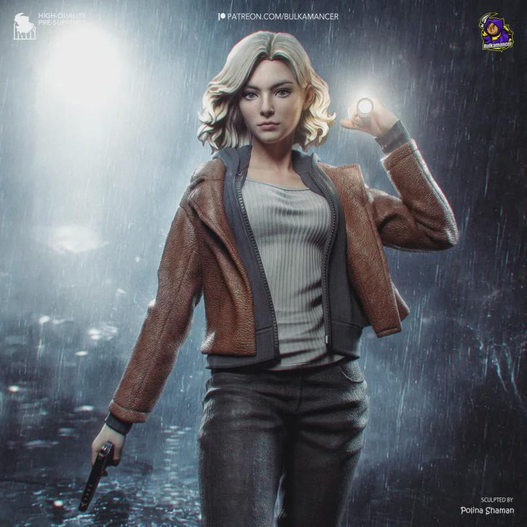 Survival Horror Agent Resin Figure | Unpainted Fantasy Model Kit - Etsy