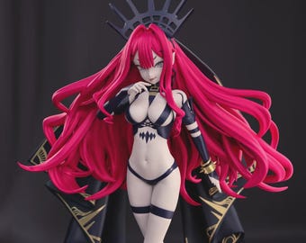 Vampiric Enchantress Resin Figure | Unpainted Gothic Model Kit