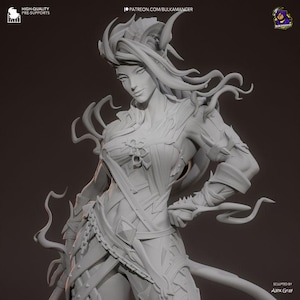 Karlach - Baldur’s Gate 3 3D Printed Figure | BG3 Collectible Statue | DIY Painting Kit Unpainted | Custom Fantasy RPG