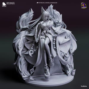 Musashi – Azur Lane – Battleship | Unpainted 3D Printed Statue | Azur Lane Fan Art | Resin Miniature | Unpainted Model Kit
