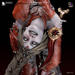 Orin the Red – Baldur’s Gate 3 – Shapeshifting Assassin | Unpainted 3D Printed Statue | Fan Art DIY Model Kit