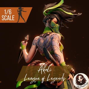 Shadow Assassin Figure | 1/9 – 1/6 Scale Resin Model Kit | Ninja Fan Art Statue | 3D Printed Unpainted Collectible
