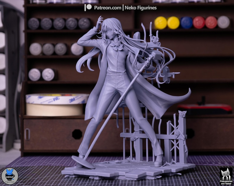 Chando Anime Resin Figure | 1/8 Scale Idol Warrior Model Kit Ado - Etsy