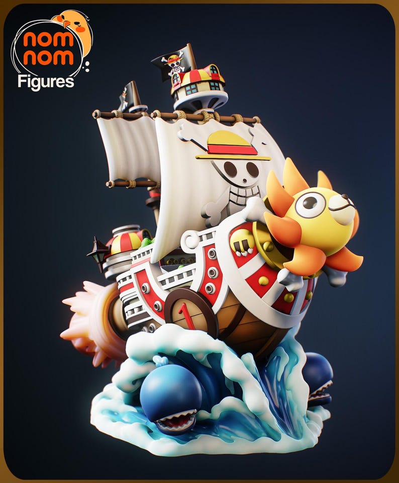 Chibi Pirate Ship Resin Model: Unpainted Miniature Kit - Etsy