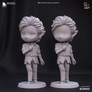 Astarion 3D Printed Model | Baldur&#39;s Gate 3 | Vampire Rogue Collectible | Fantasy Figure Kit