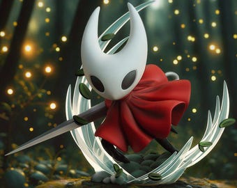 Hornet Chibi Figure: Hollow Knight 3D Resin Model Kit (Unpainted)