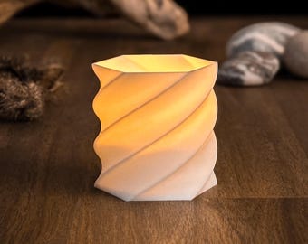 Tealight candle holder (only .STL and .STEP as 3D printing file)