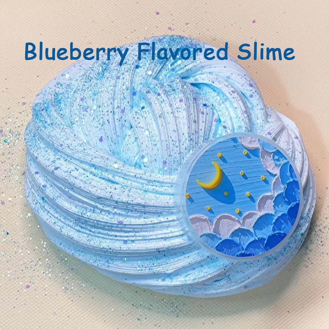 Blueberry Flavored Slime DIY Slime Icee Slime Cheap Slime Etsy