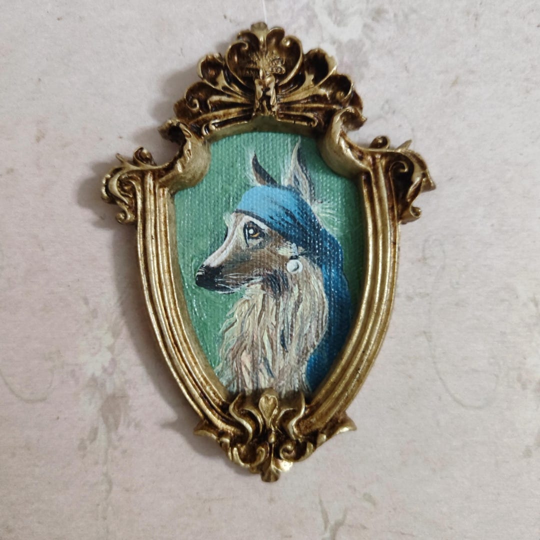 Afghan Hound Oil Painting | Saluki Wall Art | Borzoi Inspired Dog ...