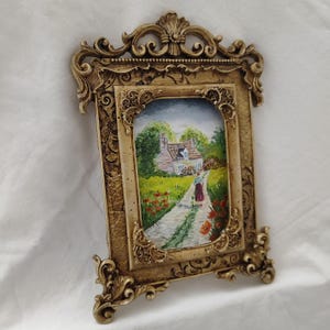 Original cottagecore wall art, English countryside painting, farmhouse wall art, french decor, cottage decor, french country art image 6