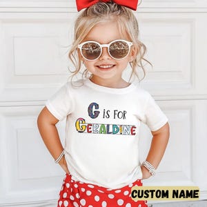 Personalized Kids Cotton T-Shirt: Back To School Tee