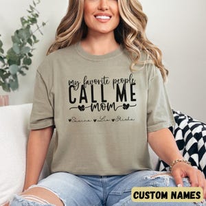 Mom T-shirt with kids names Mom custom shirt Personalized mom gift T-shirt for moms Mom birthday gift Mom gift idea Gift from children