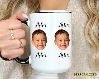 baby face gift mug Custom Face Mug Baby Face Mug Personalized Coffee Mug With Photo Grandma & grandpa gift Mom Dad Gift baby photo mug faces