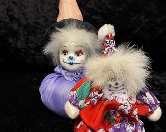 "Vintage Clown ""Harlekin"" Figur."