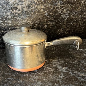 Vintage Revere Ware 2 Qt Saucepan | Copper Bottom Cookware with lid