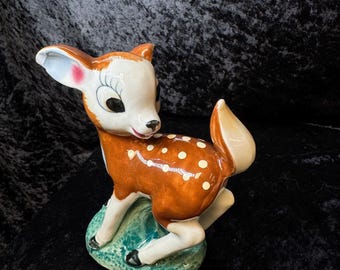 ヴィンテージ レトロ キッチュ 陶器 ミッドセンチュリー 跳ねる鹿