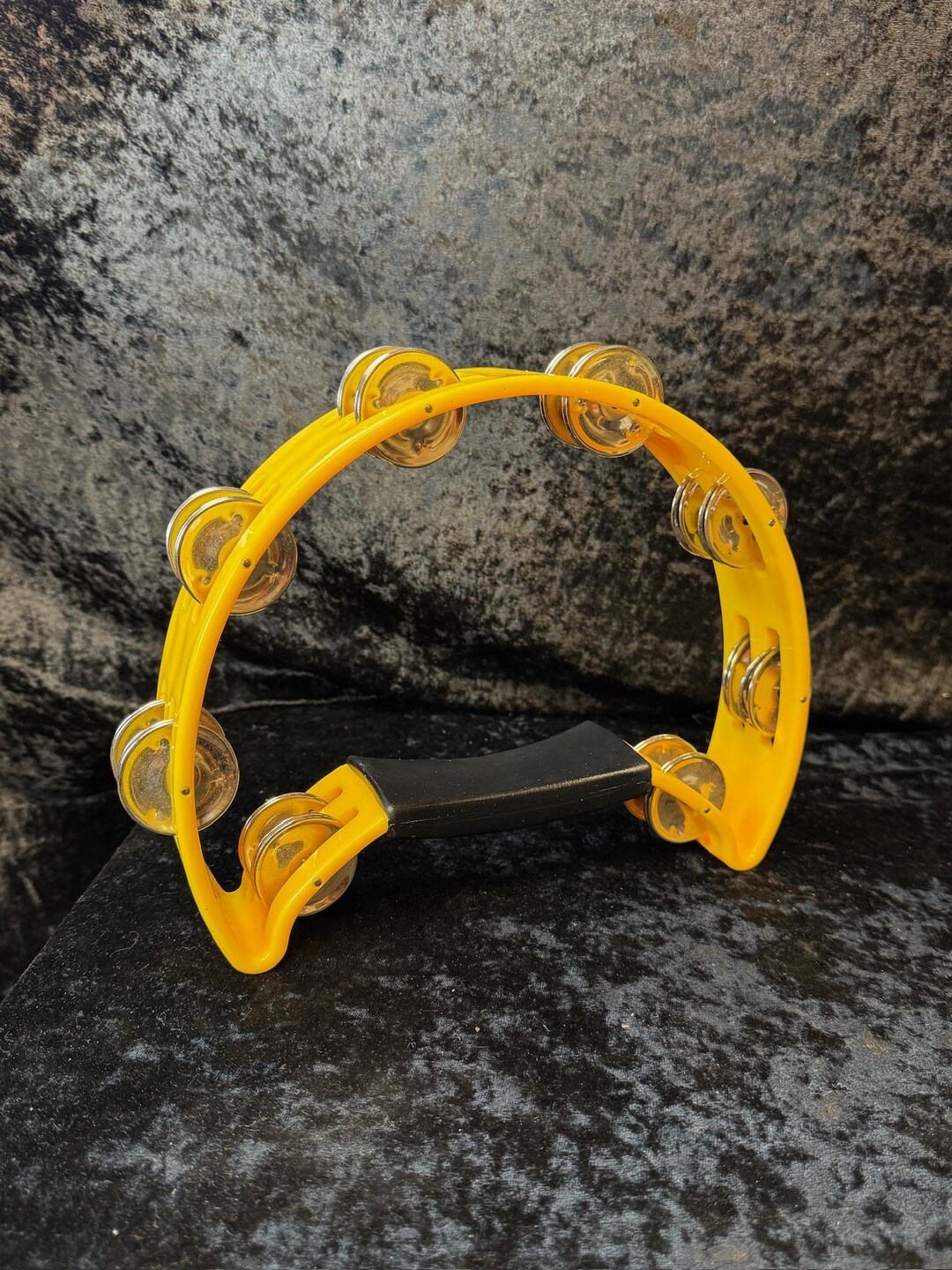 Vintage Yellow Tambourine • Retro Taiwan Percussion Instrument - Etsy