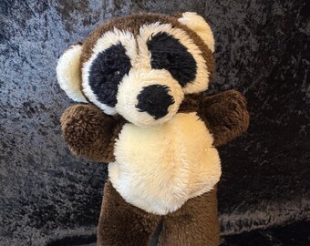 Vintage 1978 Anya Plush Bear | Two-tone Panda Stuffed Animal