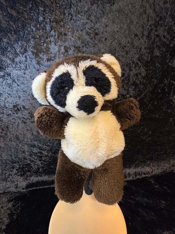 Vintage 1978 Anya Plush Bear | Two-tone Panda Stuffed Animal