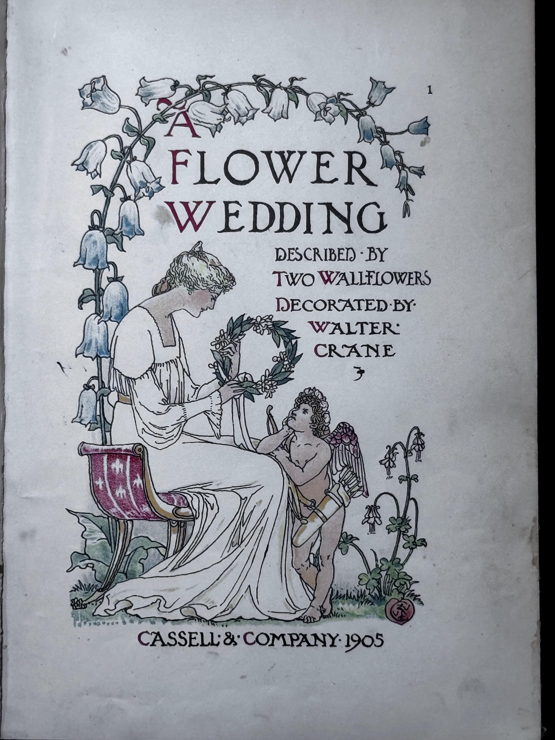 1905 A Flower Wedding Antique Book: Walter Crane Illustrations - Etsy