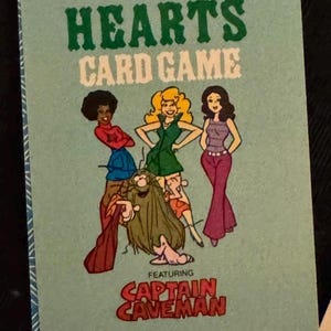 Juego de cartas vintage Captain Caveman Hearts de 1979, Hanna-Barbera Cards Hoyle