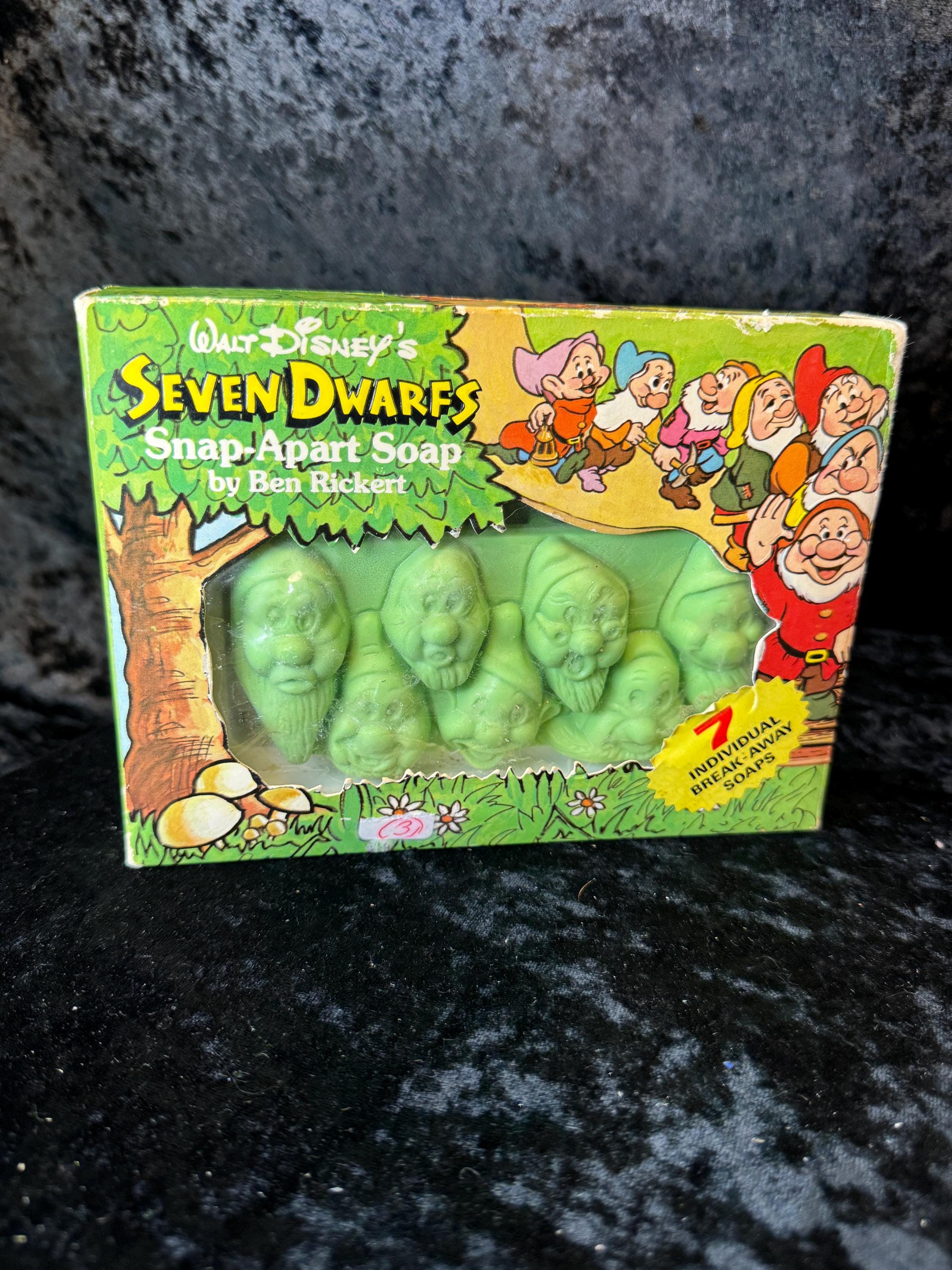 1960s Walt Disney Seven Dwarfs Snap Apart Soap Set Ben Rickert Vintage ...