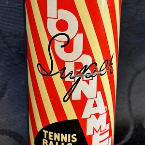 Vintage Super Tournament Tennis Ball Can & Balls Made in England Never opened