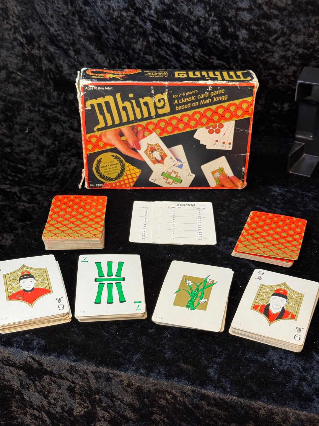 Mhing Sheets Vintage Mhing Card Game | Mah Jongg Style, Complete 1980s Edition - Etsy