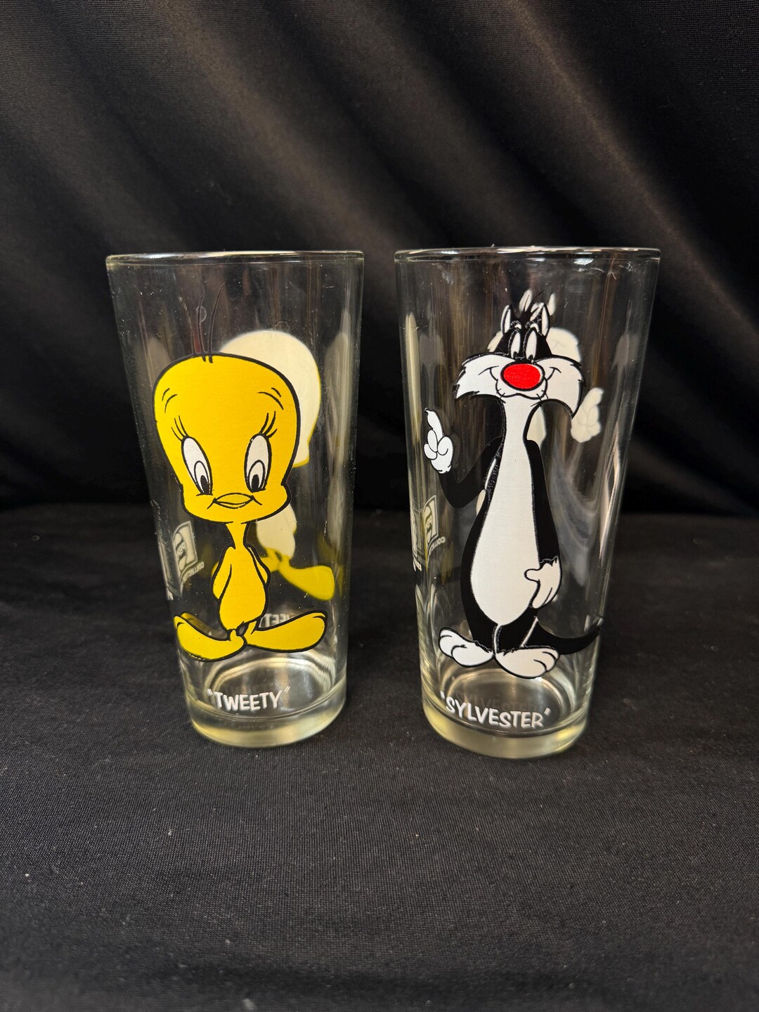 1973 Sylvester & Tweety White Lettering Looney Tunes Pepsi Drinking ...