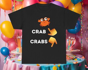 Camiseta de broma con cangrejos, camiseta de chiste grosero