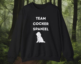 Team Cocker Spaniel Sweatshirt, Dog Mom Crewneck