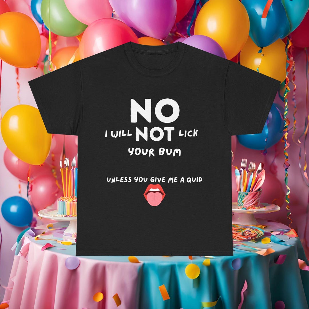 Nolick Sticker Funny 'no Lick' Graphic T-shirt, Rude Adult Humor Gift - Etsy