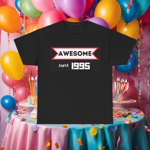 Camiseta impresionante desde 1995: regalo de cumpleaños número 30, para él, para ella, 30 años