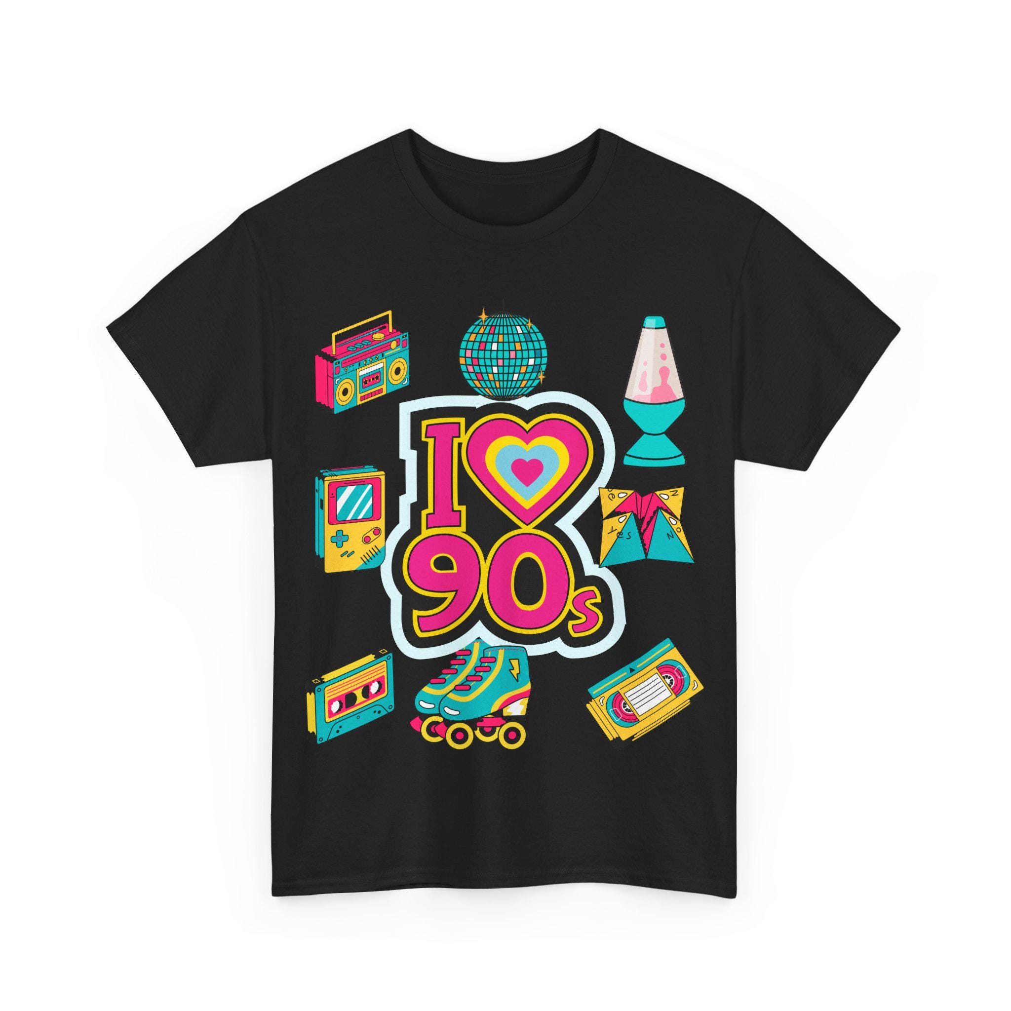 I Love 90s T-shirt, Retro Vintage Style Cotton Tee - Etsy
