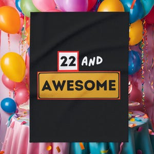 Tolle Decke - Geschenk zum 22 Geburtstag für Sie, für Ihn
