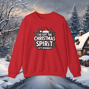 Ich habe die Weihnachtsstimmung Pullover | Lustige Whisky Weihnachten Pullover | Festliches UK Geschenk