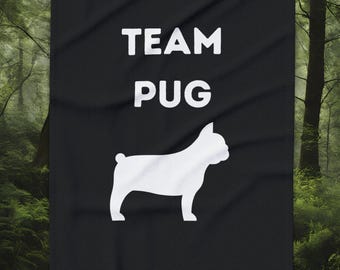 Team Mops Decke, gemütlicher Hundeliebhaber werfen