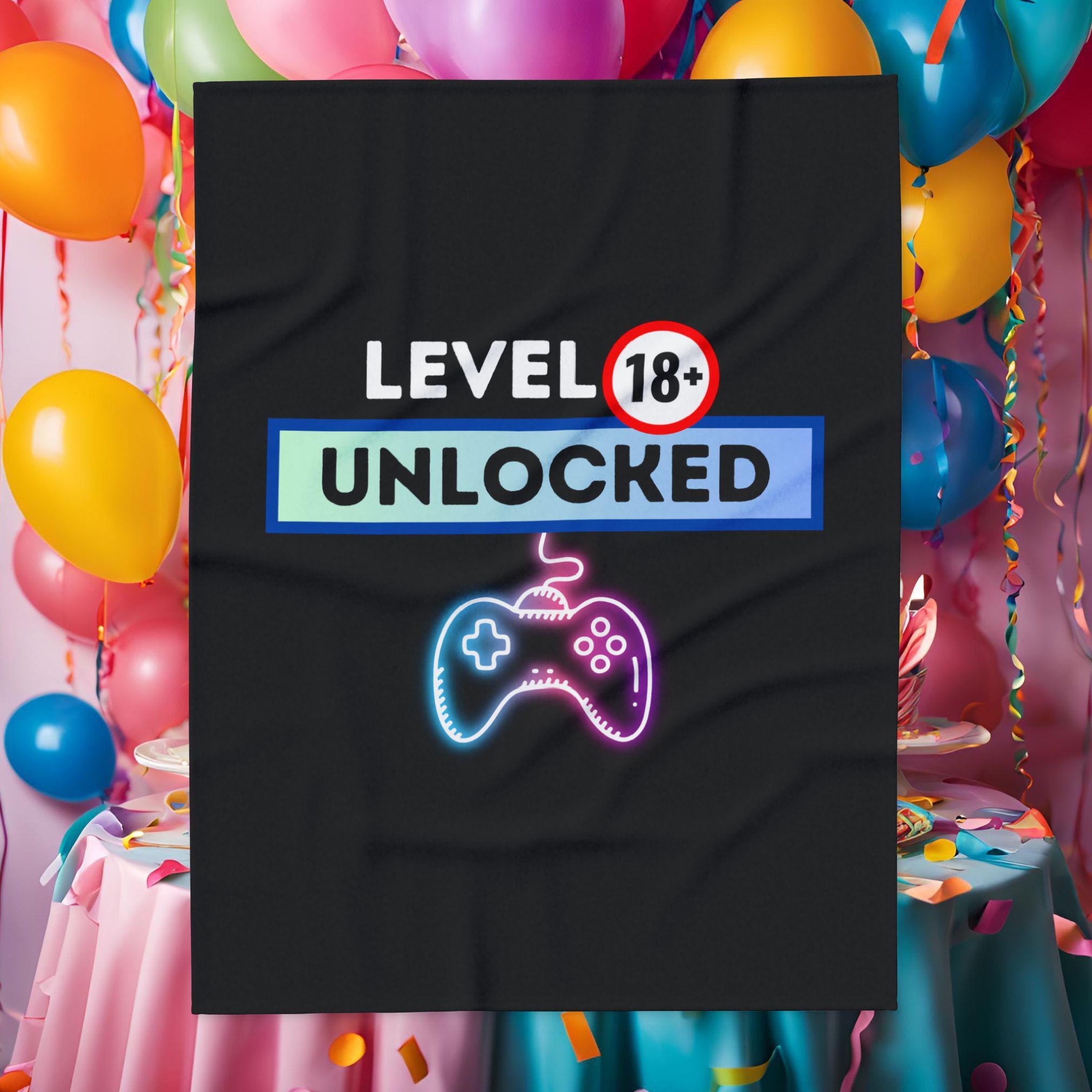 Level 18 Unlocked Blanket, Gamer Birthday Gift - Etsy