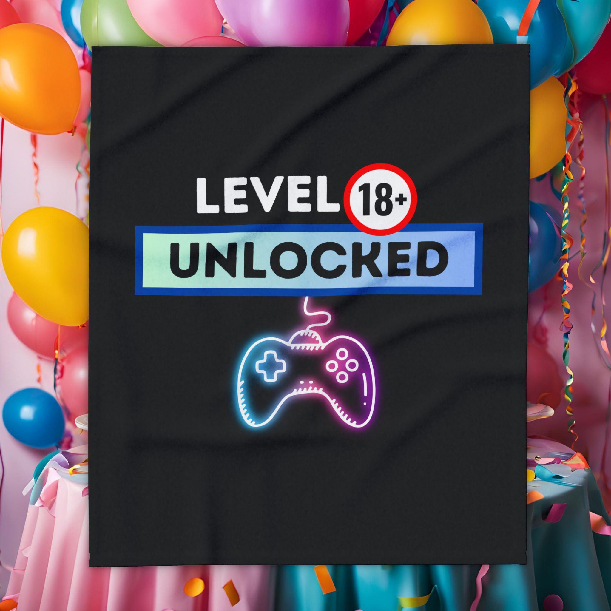 Level 18 Unlocked Blanket, Gamer Birthday Gift - Etsy