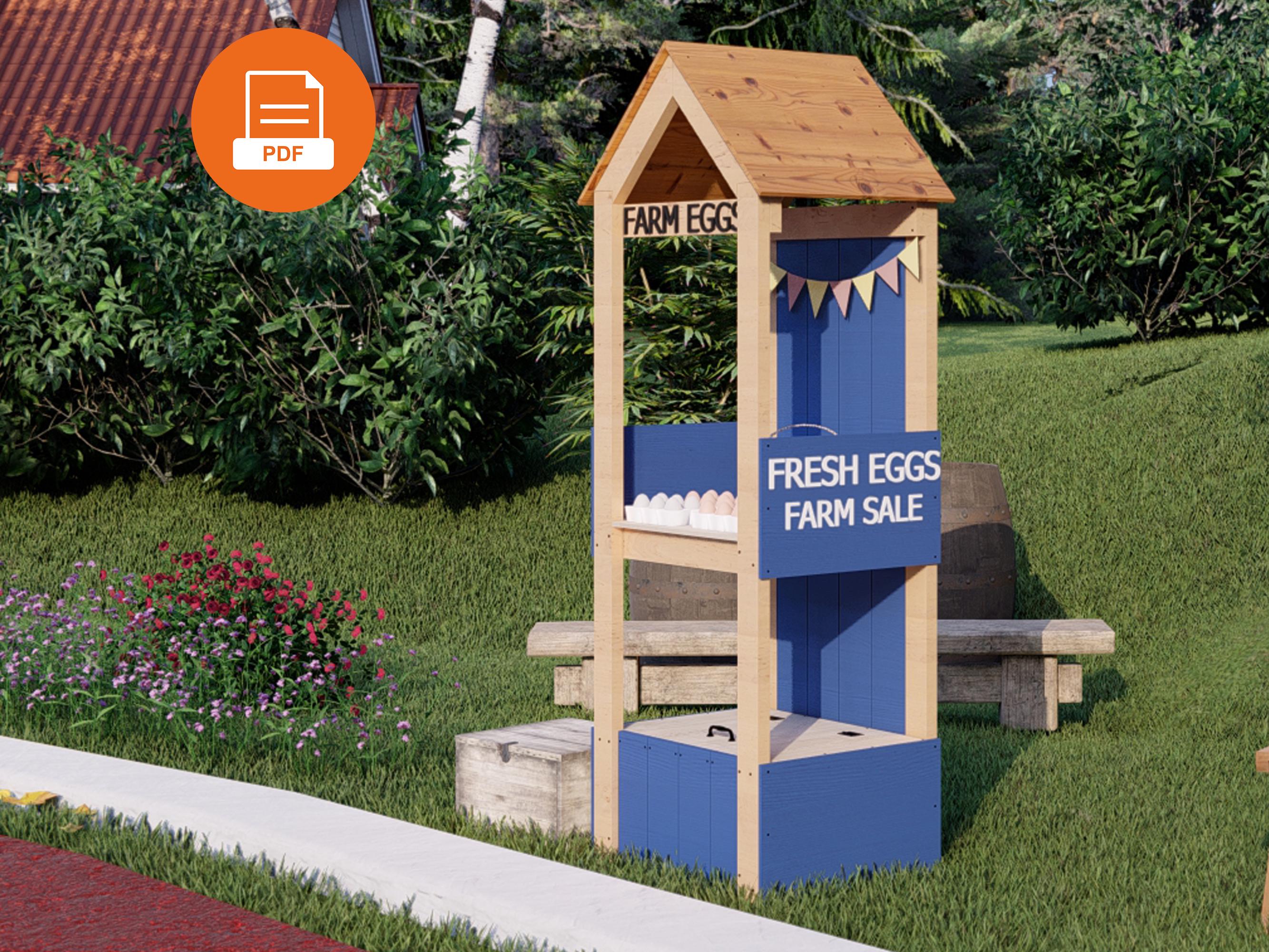 DIY Egg Stand Plans | Farm Fresh Egg Display Rack | Digital Download Build Guide