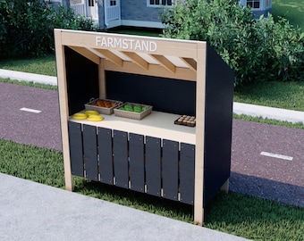 Farm Stand Construction Plan | Build Your Own Roadside Market Stand - PDF Download